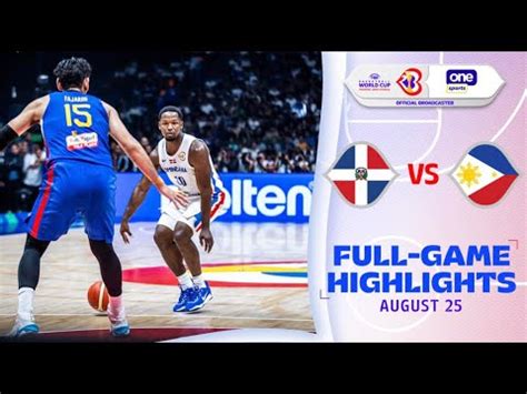 Philippines vs. Dominican Republic Group A highlights .